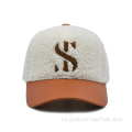 Пользовательская теплая зимняя шляпа Лэмб шерсть бейсболка